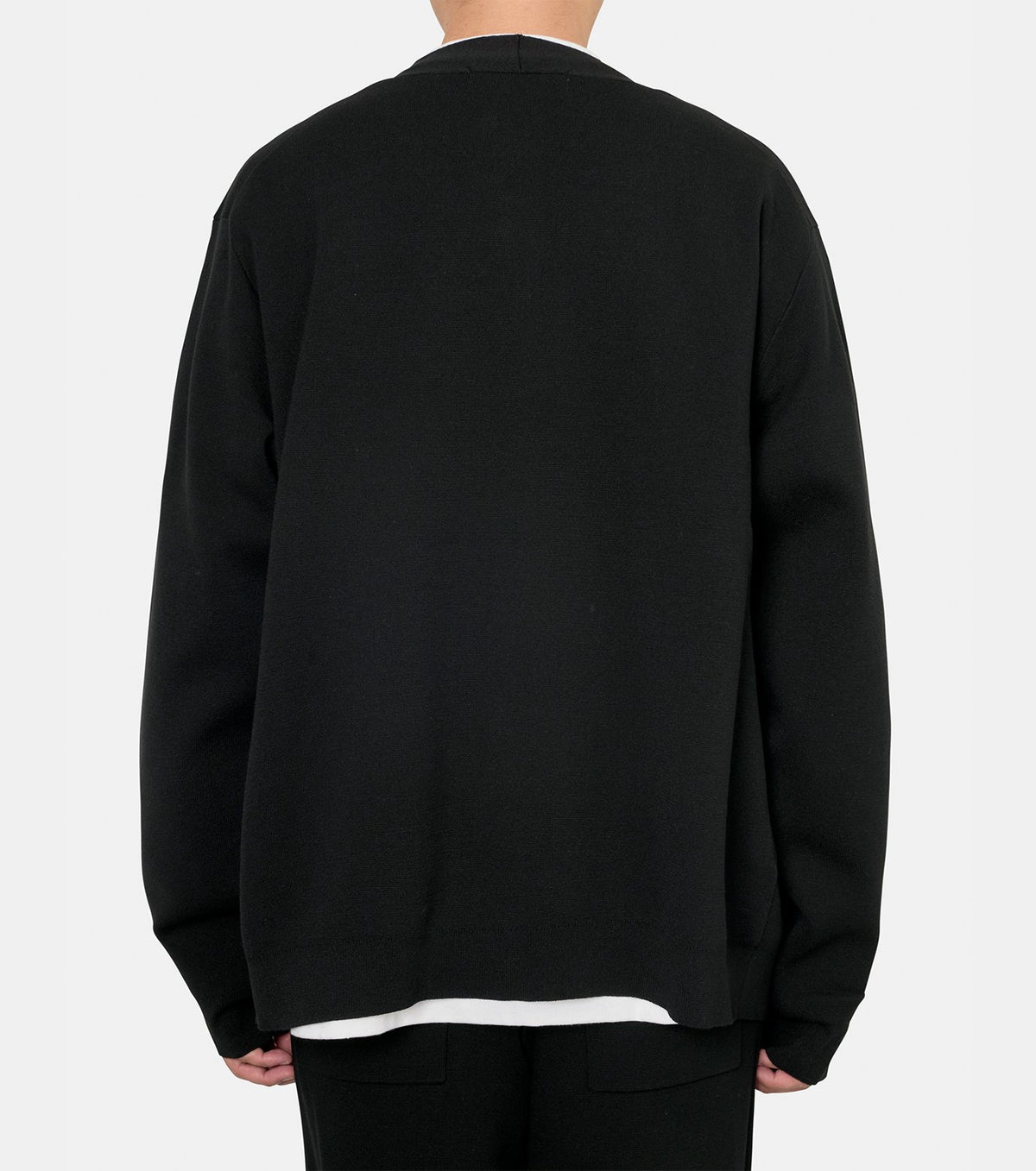 COTTON POLYESTER MILAN RIB CARDIGAN