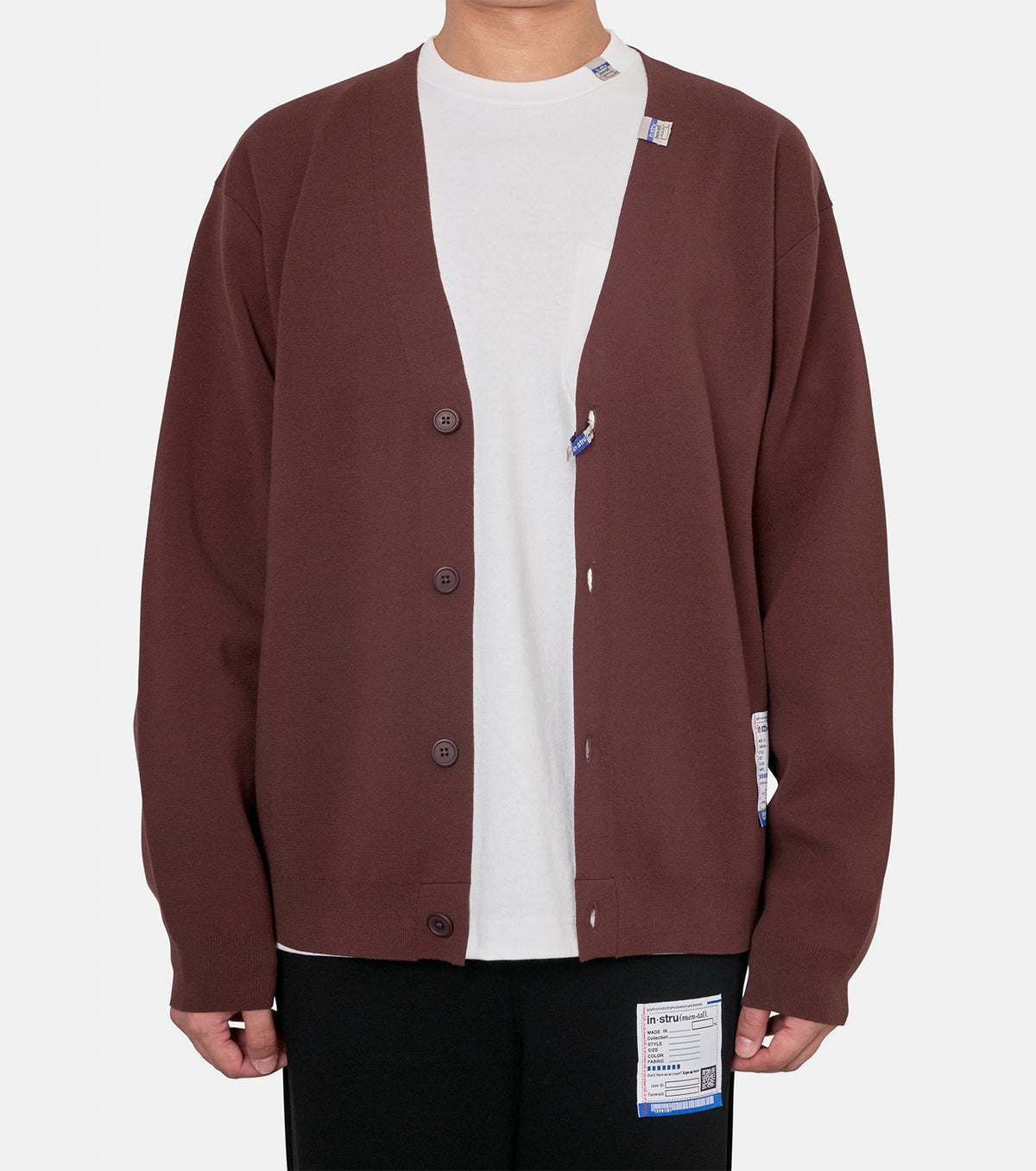 COTTON POLYESTER MILAN RIB CARDIGAN