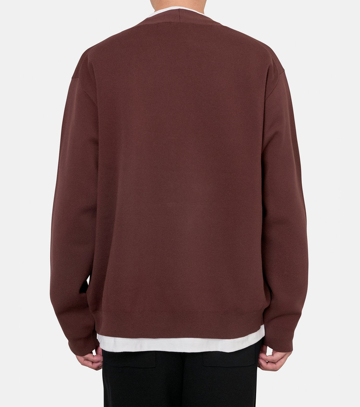 COTTON POLYESTER MILAN RIB CARDIGAN