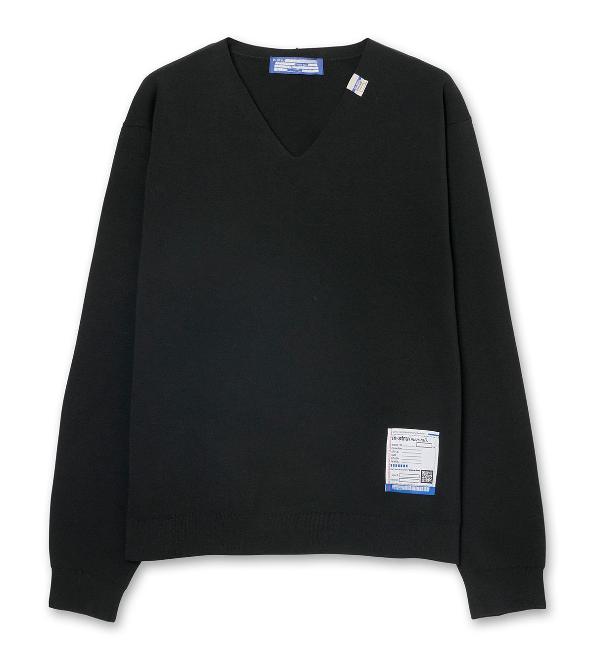 COTTON POLYESTER MILAN RIB V_NECK PU