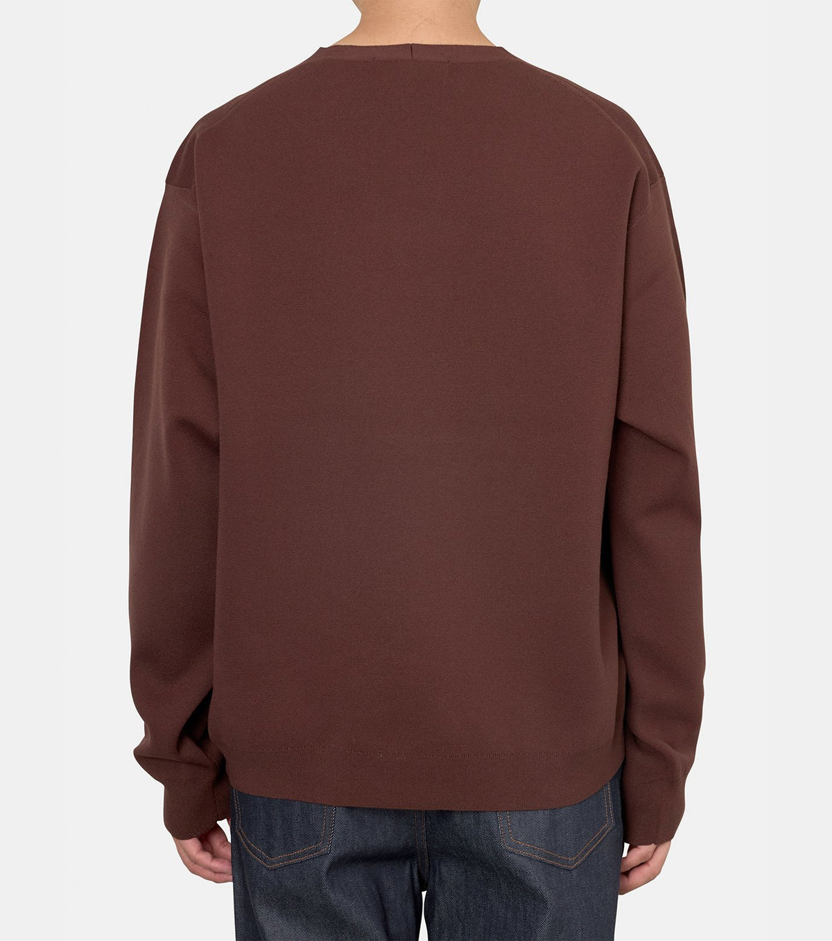 COTTON POLYESTER MILAN RIB V_NECK PU