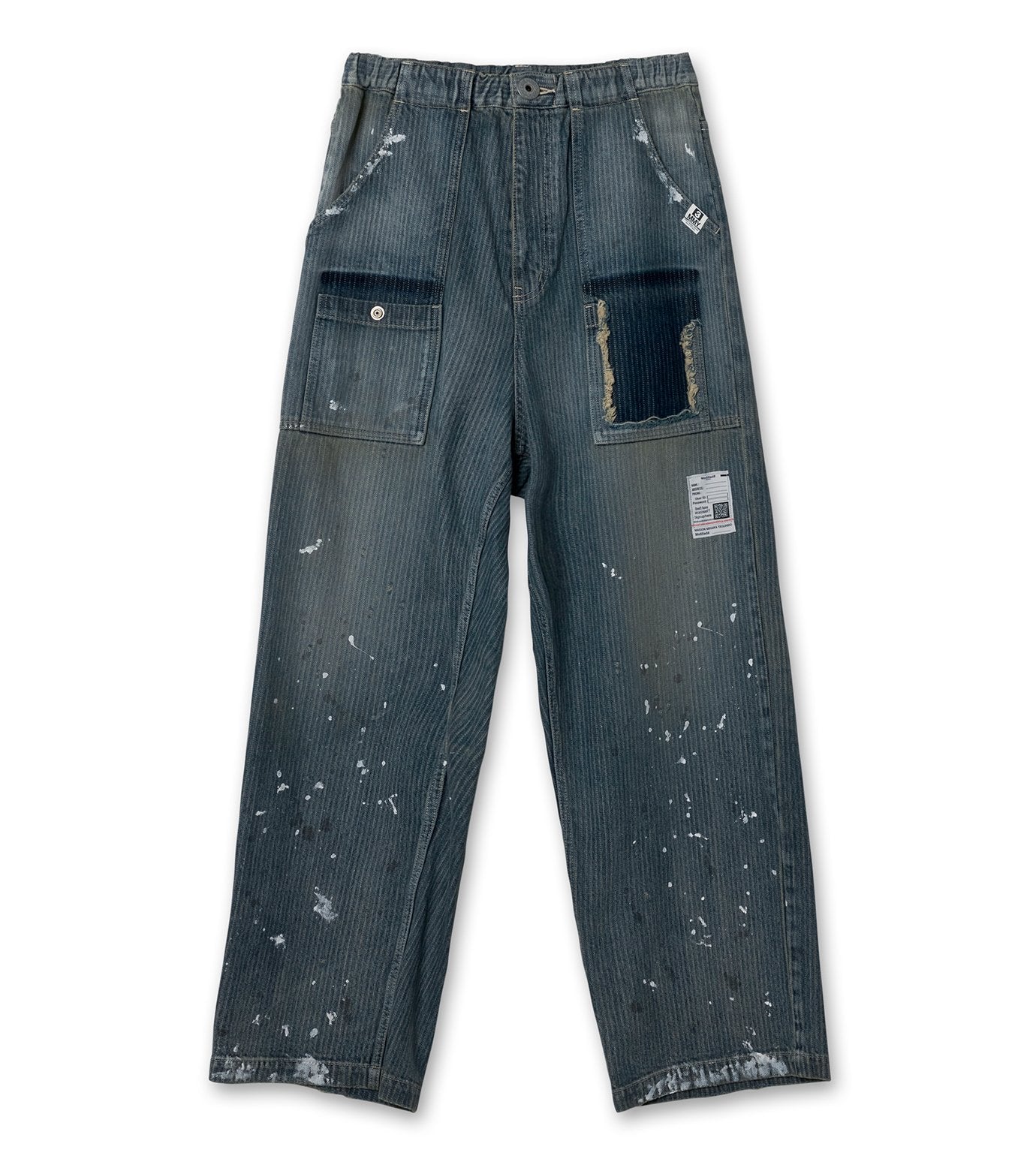 STRIPE DENIM BUSH PANTS