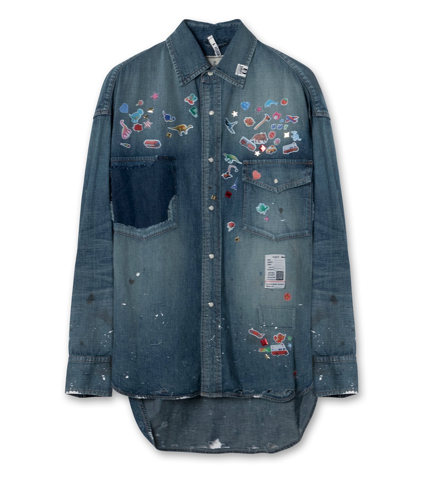DENIM SHIRTS w STICKER