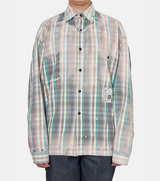 VINTAGE LIKE CHECK L/S SHIRTS