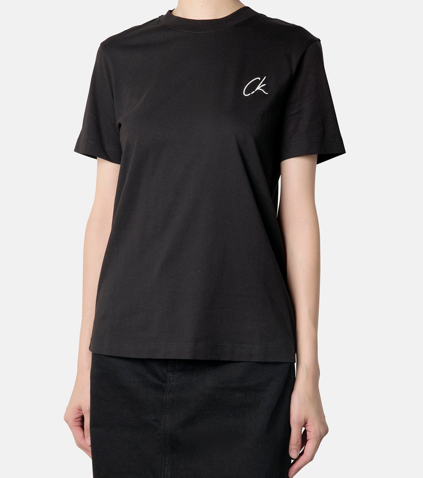 EMBROIDERED CK REGULAR TEE