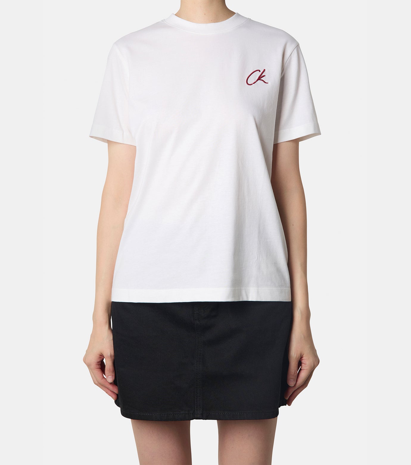 EMBROIDERED CK REGULAR TEE