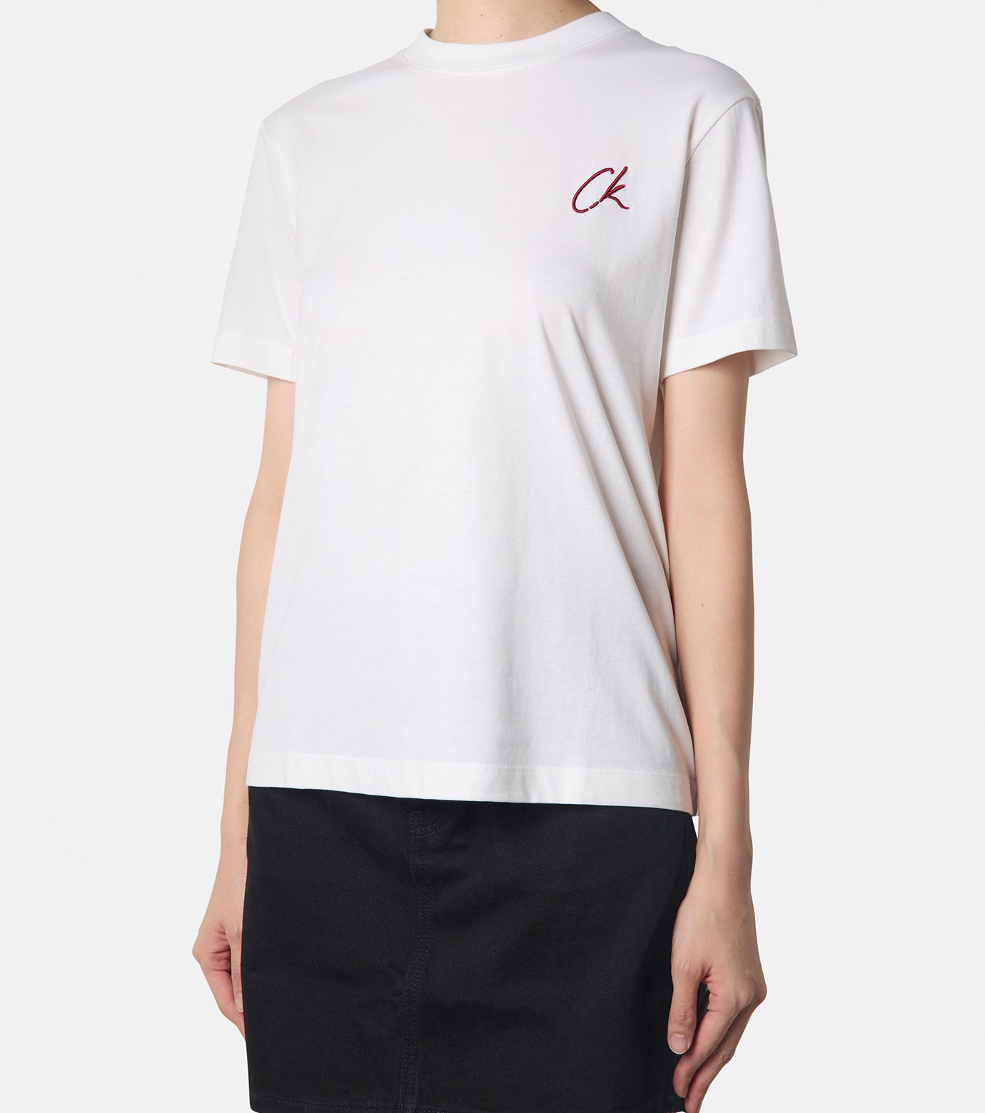 EMBROIDERED CK REGULAR TEE