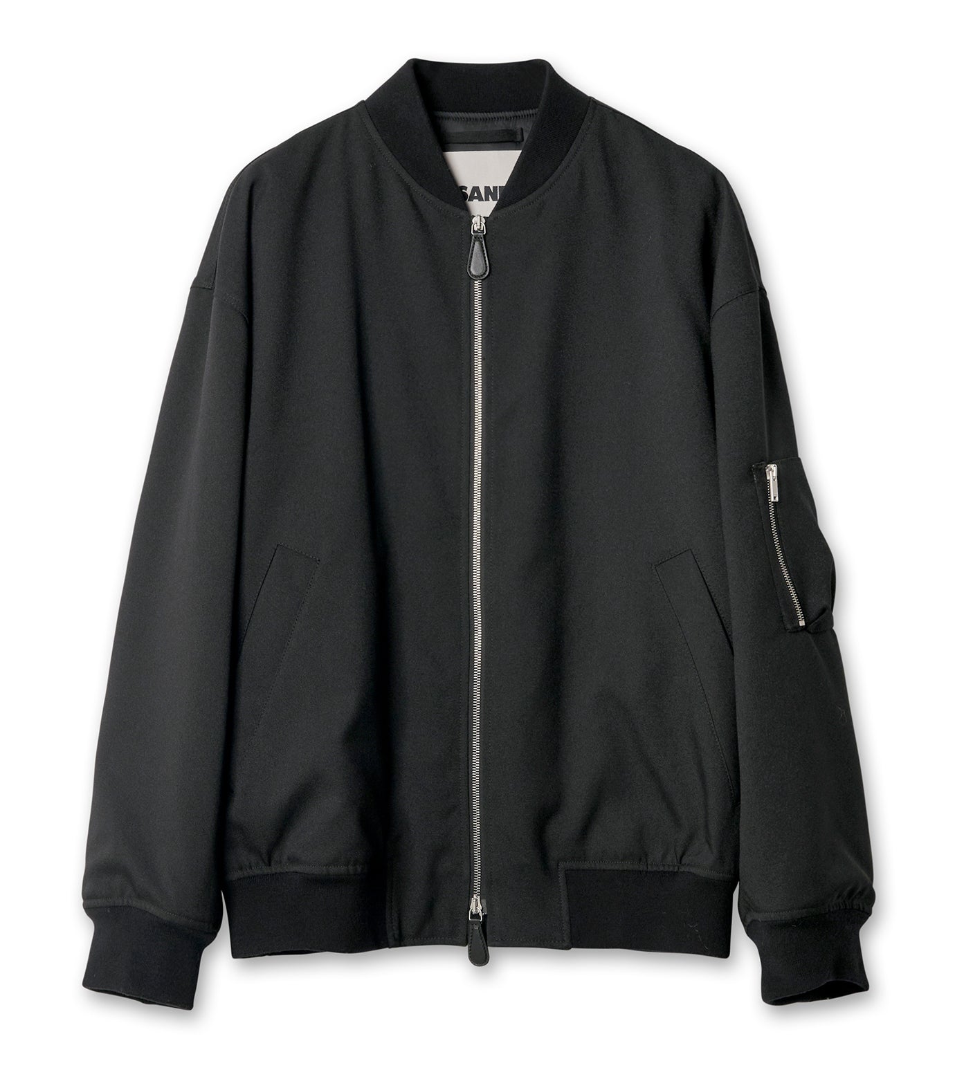 BLOUSON WITH RIB COLLAR