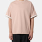 T-SHIRT CN SS DOUBLE LAYER
