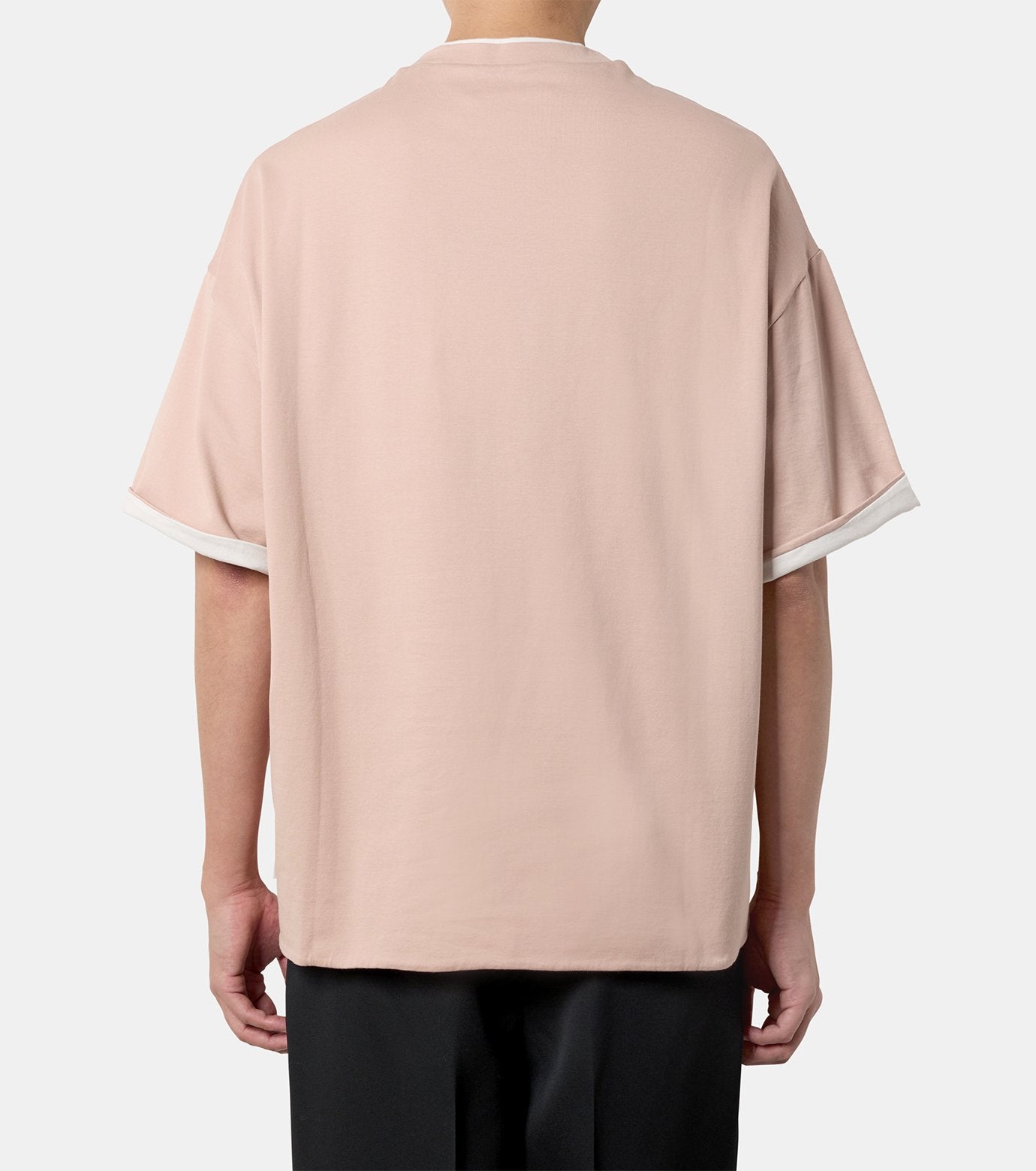 T-SHIRT CN SS DOUBLE LAYER