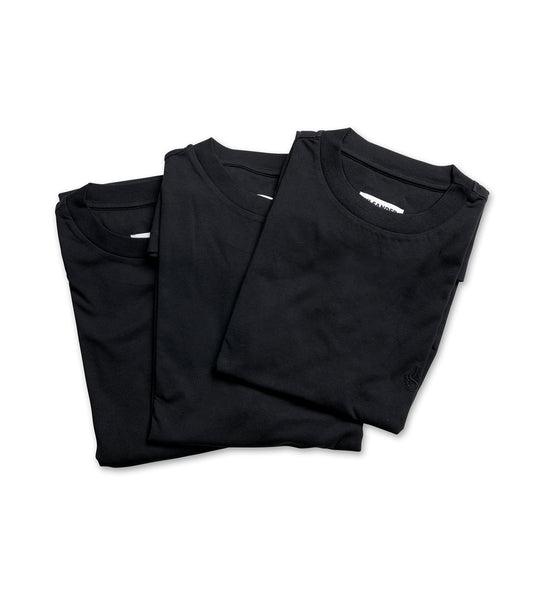 T-SHIRT SS 3 PACK EMB