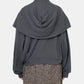 Sleeve Hoodie Zip-Up Jacket