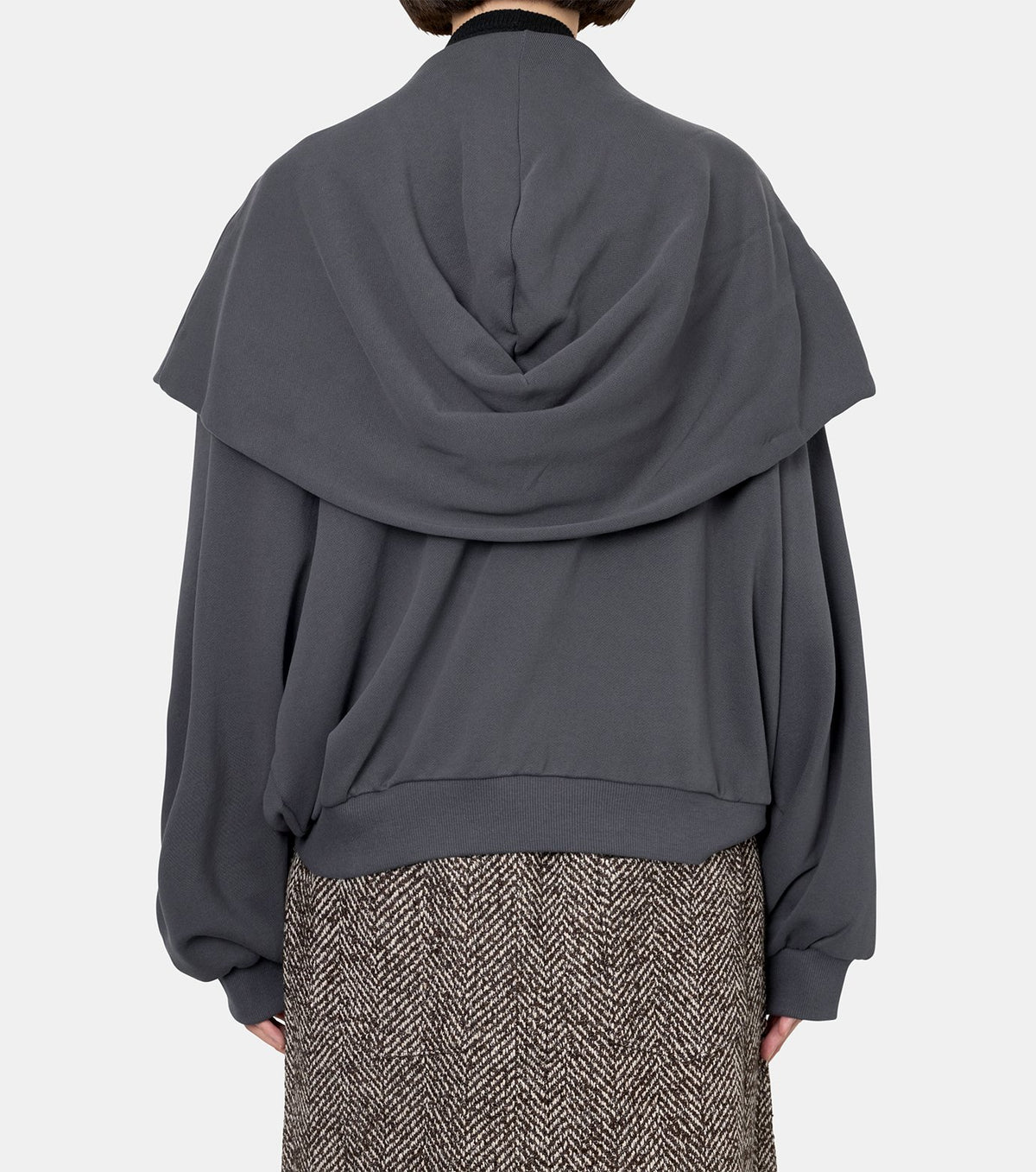 Sleeve Hoodie Zip-Up Jacket