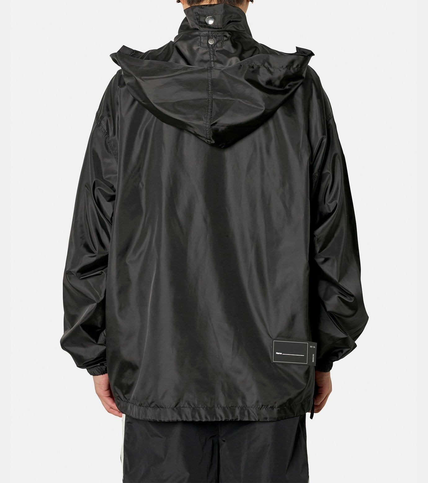 BLACK WINDBREAKER JACKET