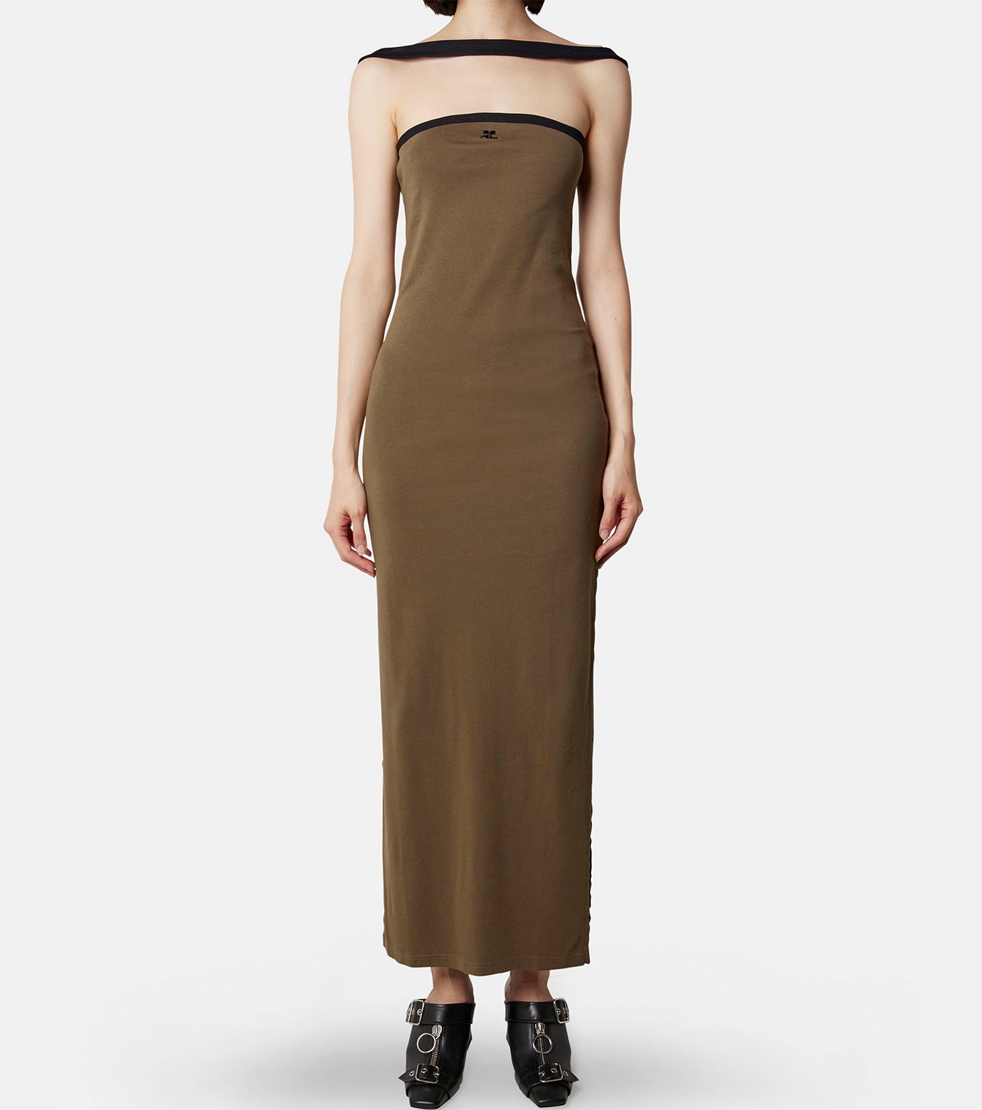 Contrast Hyperbole Long Dress