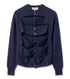 Crewneck Cardigan w/Cut-Outs
