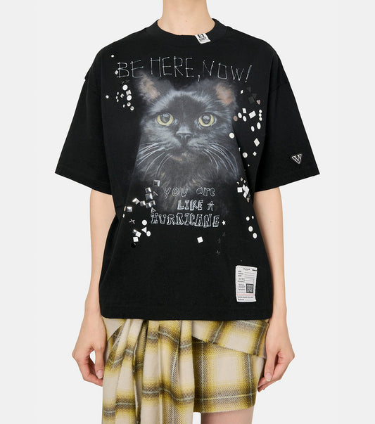 Embellished Distressed Tee