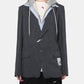 Three Layered Houndstooth Jacket