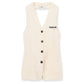 Halter-Neck Cable Knit Vest