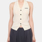 Halter-Neck Cable Knit Vest