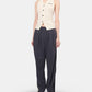 Halter-Neck Cable Knit Vest