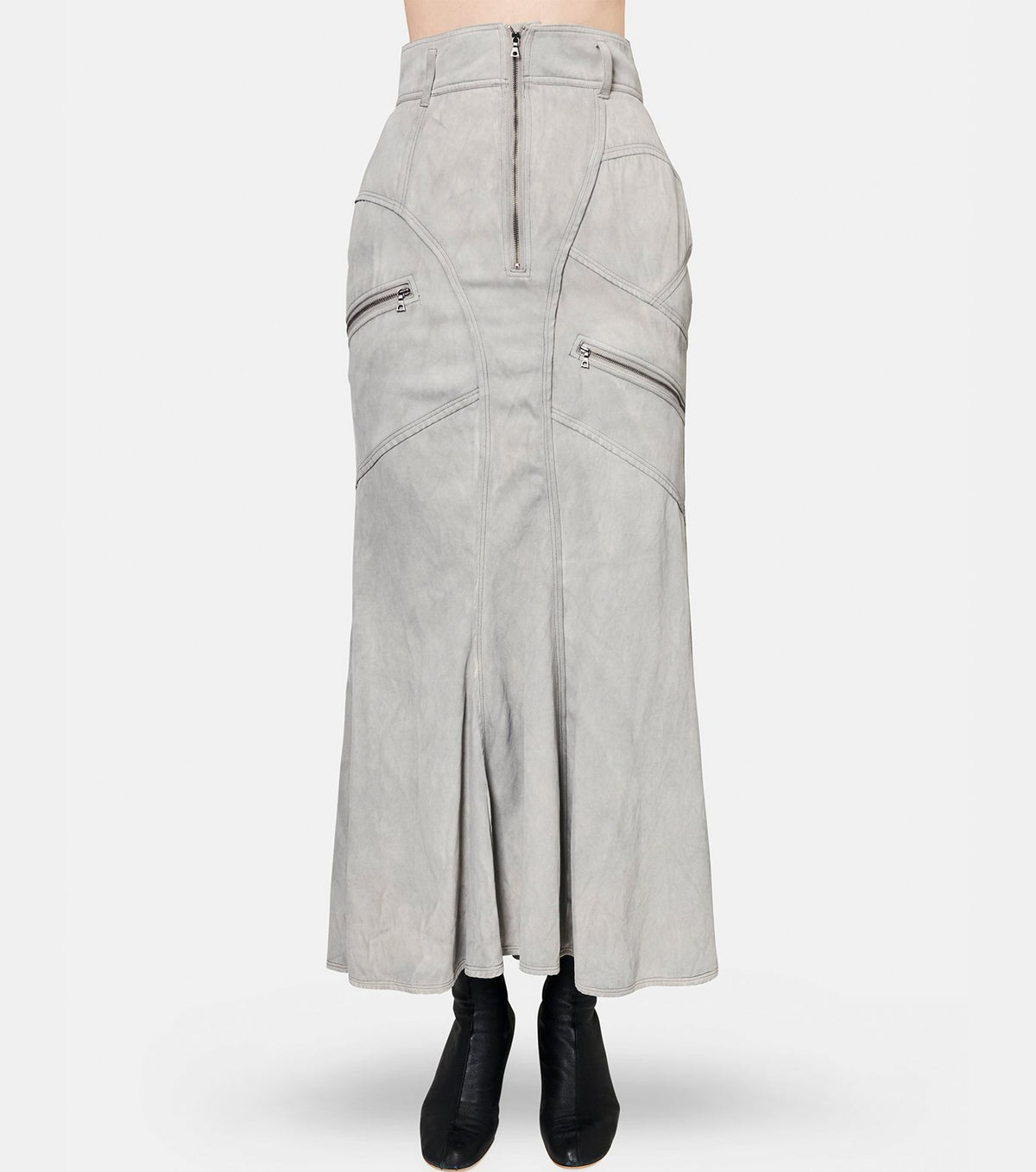 Pigment Washed Zip Panel Mermaid SK