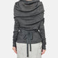 Baby Alpaca Draped Knit Top