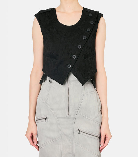 Eroded Jacquard Vest