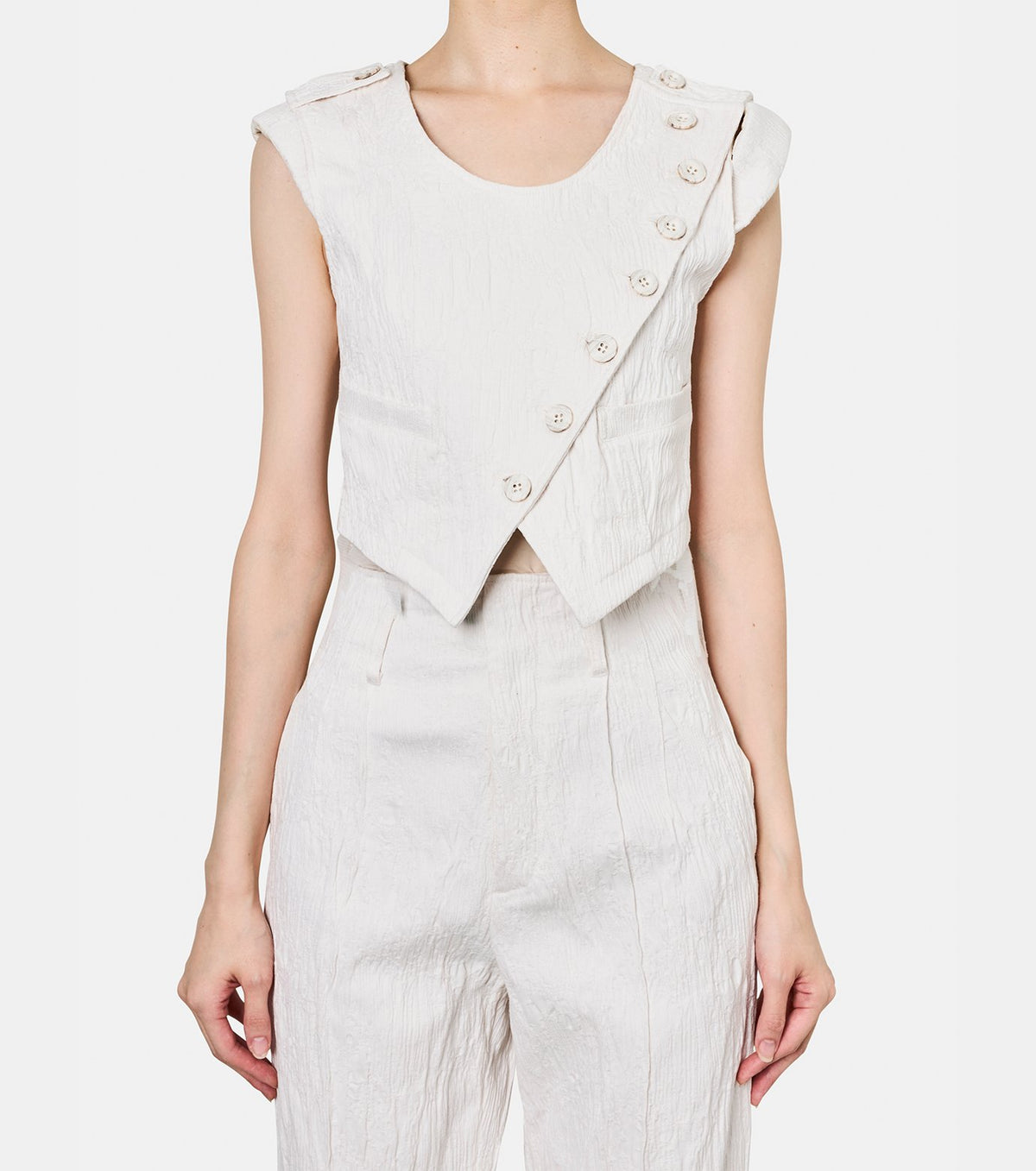 Eroded Jacquard Vest