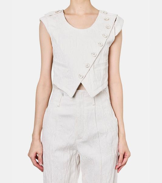 Eroded Jacquard Vest