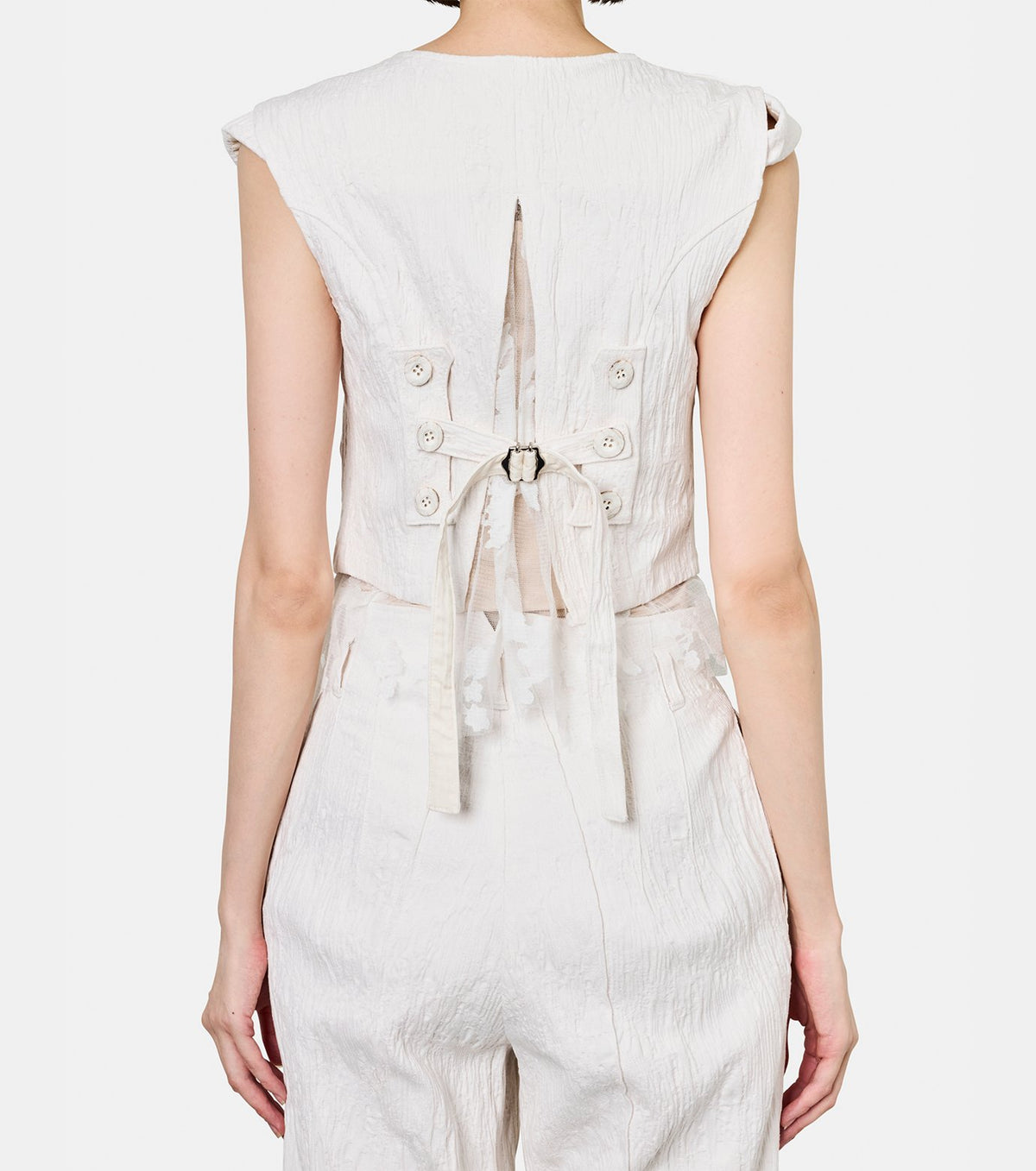 Eroded Jacquard Vest