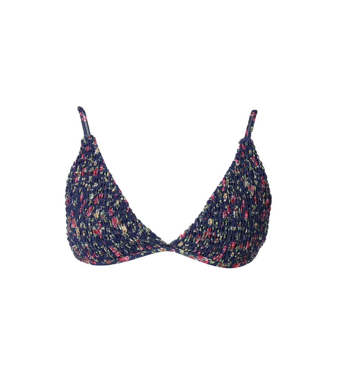 Shirring Flower Triangie Top