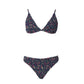 Shirring Flower Triangie Top