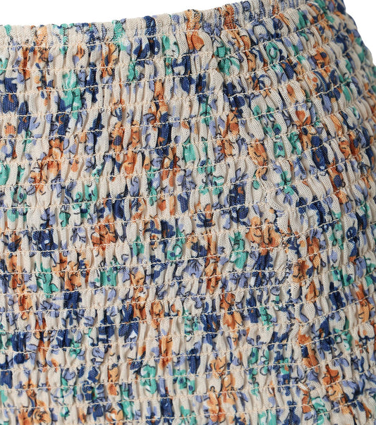 Shirring Flower High Bottom