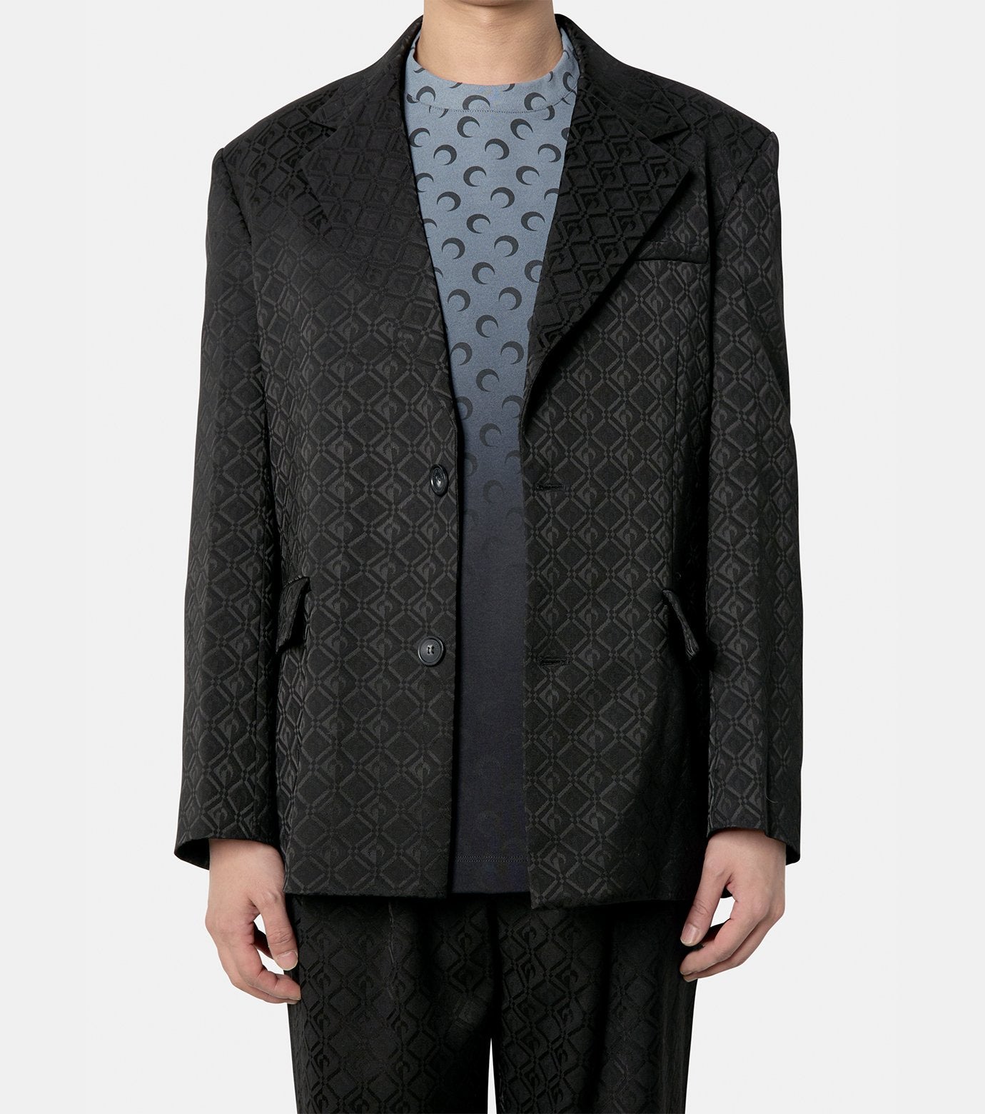 MOON DIAMOND JACQUARD TAILORING BOXY