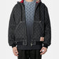 MOON LASER DENIM PADDED JACKET