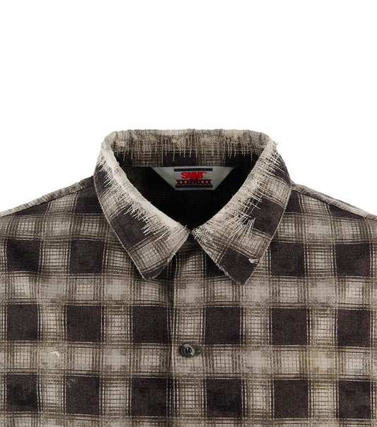 PRINT CHECK SHIRT