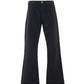 BLK FLARE DENIM PANTS/FLARE