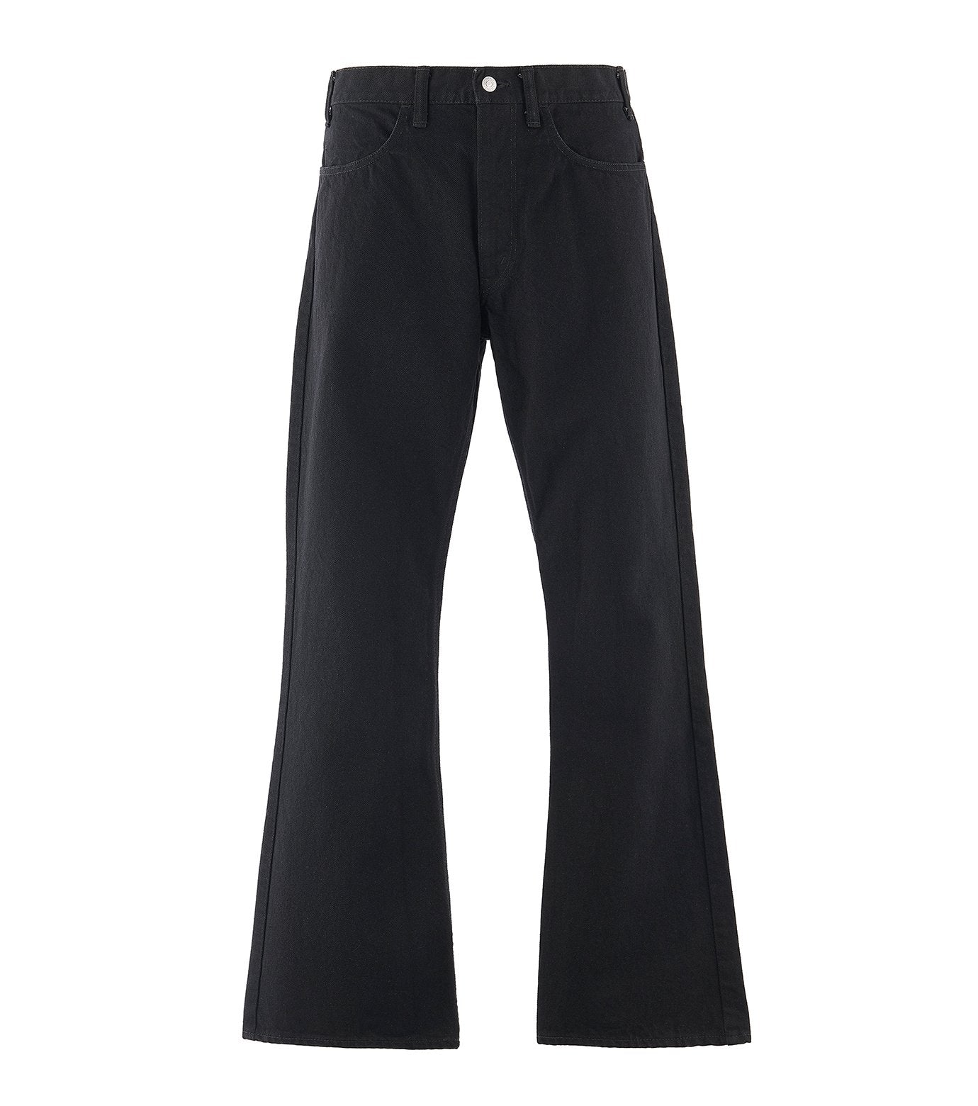 BLK FLARE DENIM PANTS/FLARE
