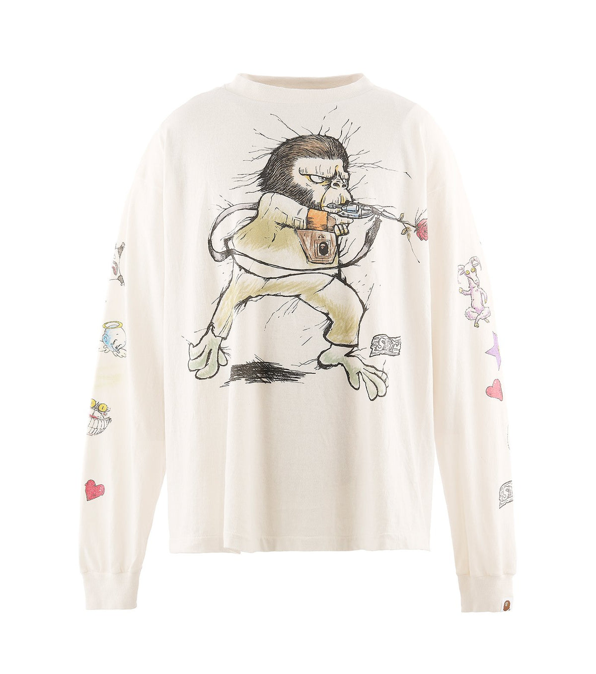 BAPE_LS T-SHIRT/RUNNING