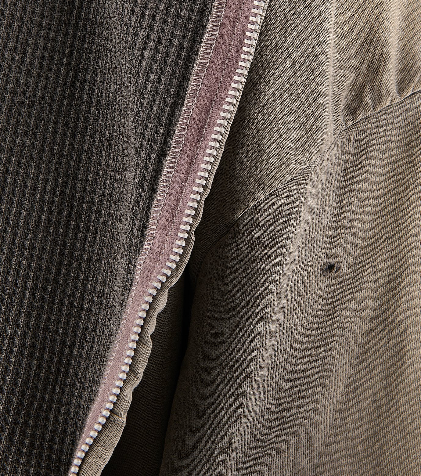 DOUBLE FACE ZIP HOODIE
