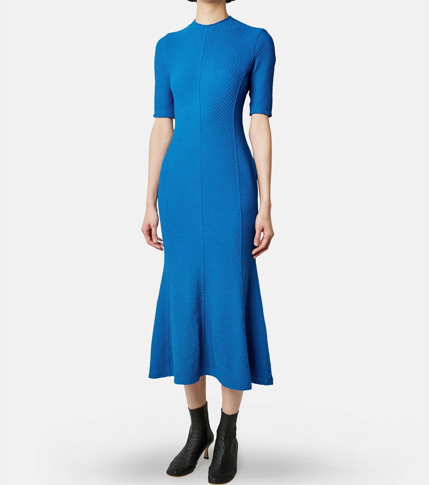 Shirring Jersey Jacquard Mermaid Dress(NEW ARRIVAL】Mame Shirring Jersey Jacquard Mermaid Dress(NEW ARRIVAL】Mame