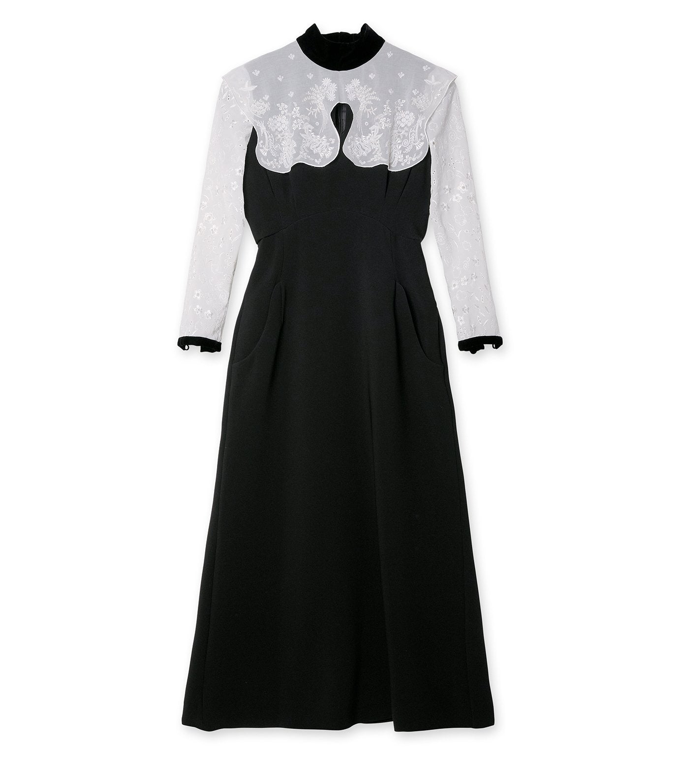 Cotton Lace Collar Dress