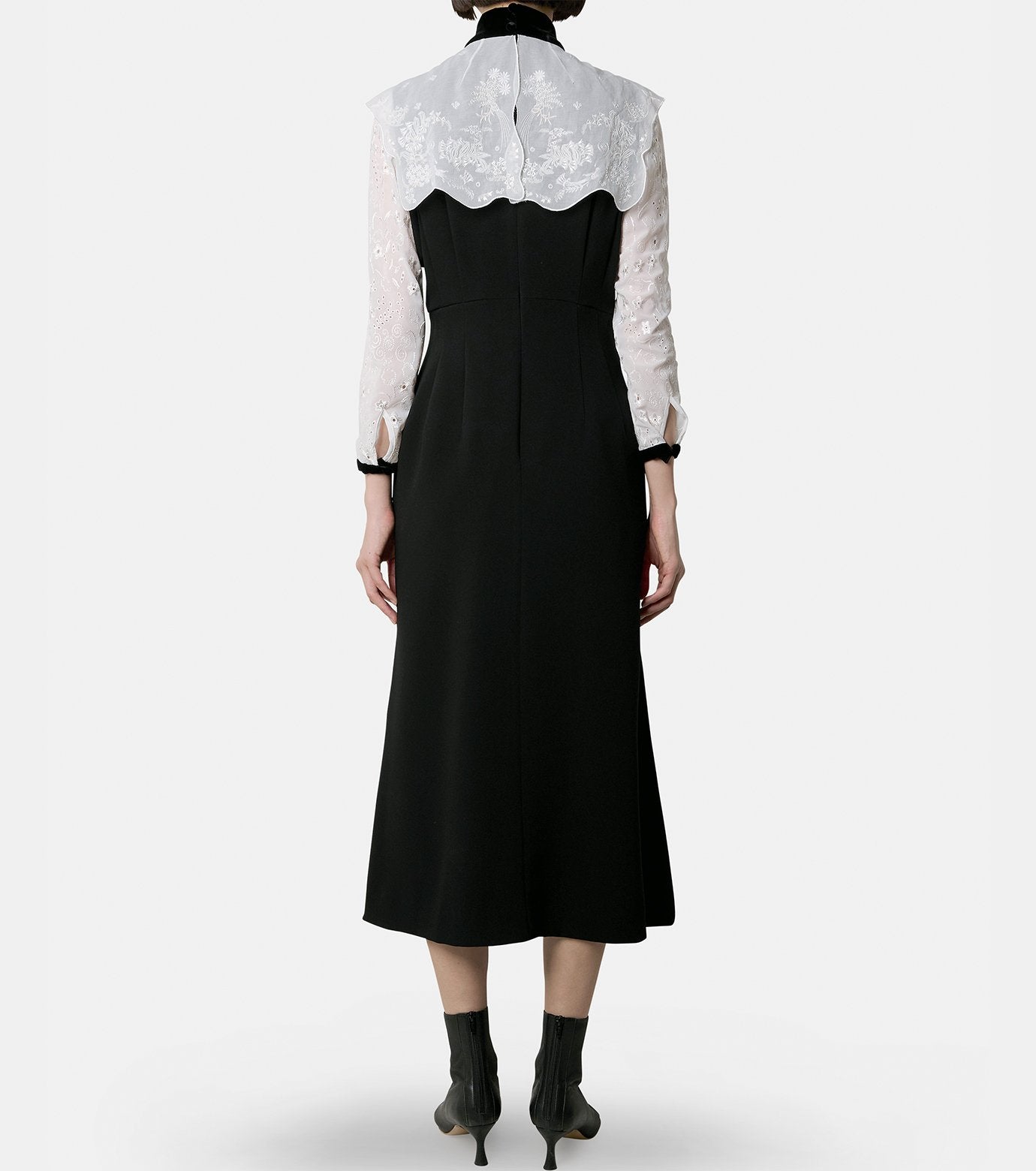 Cotton Lace Collar Dress