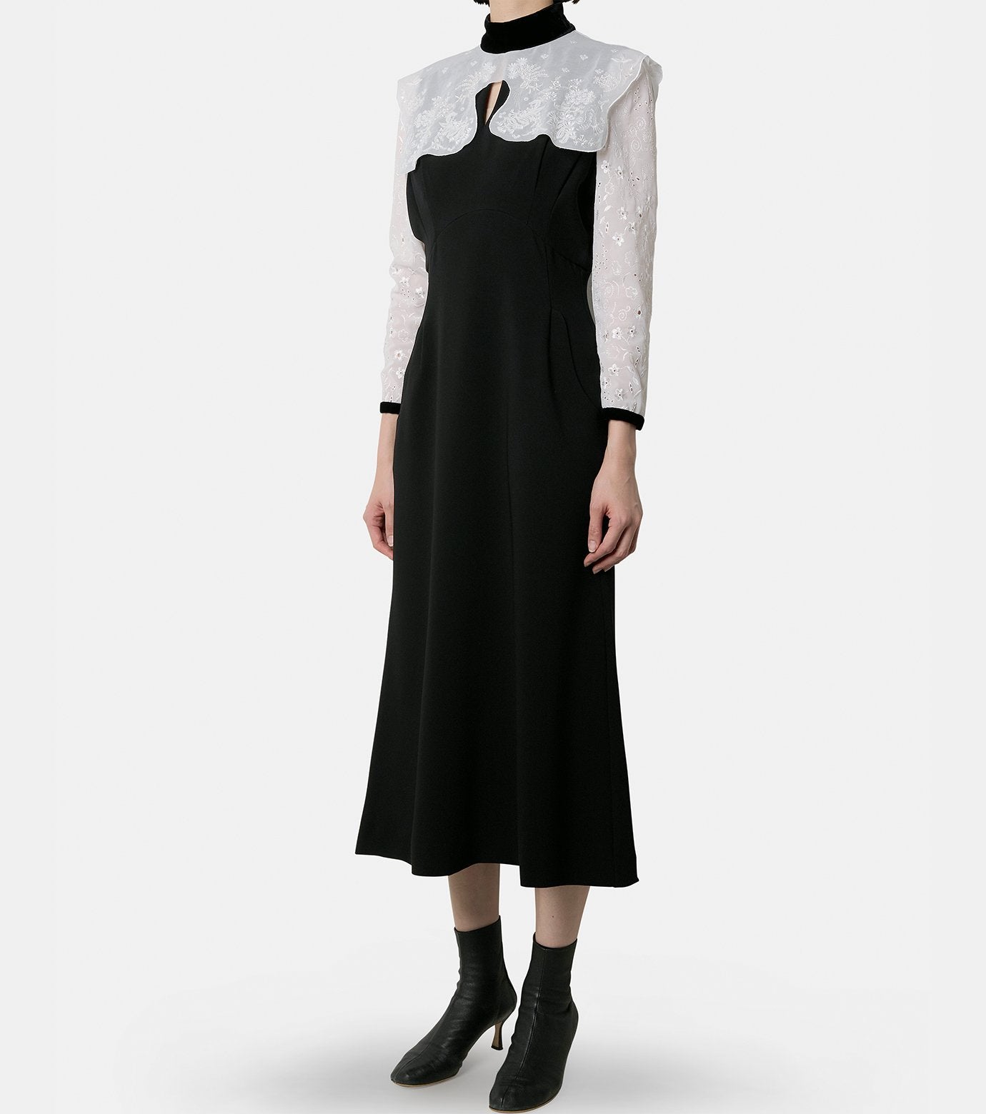 Cotton Lace Collar Dress