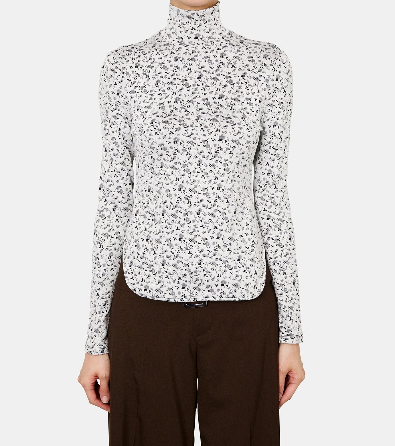 Jersey Floral LS Top