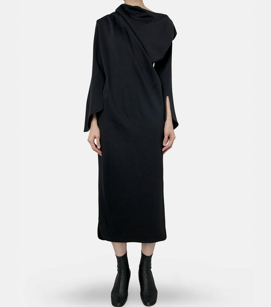 Twisted Detail LS Dress