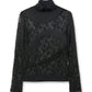 Sheer Knit Highneck Top