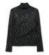 Sheer Knit Highneck Top