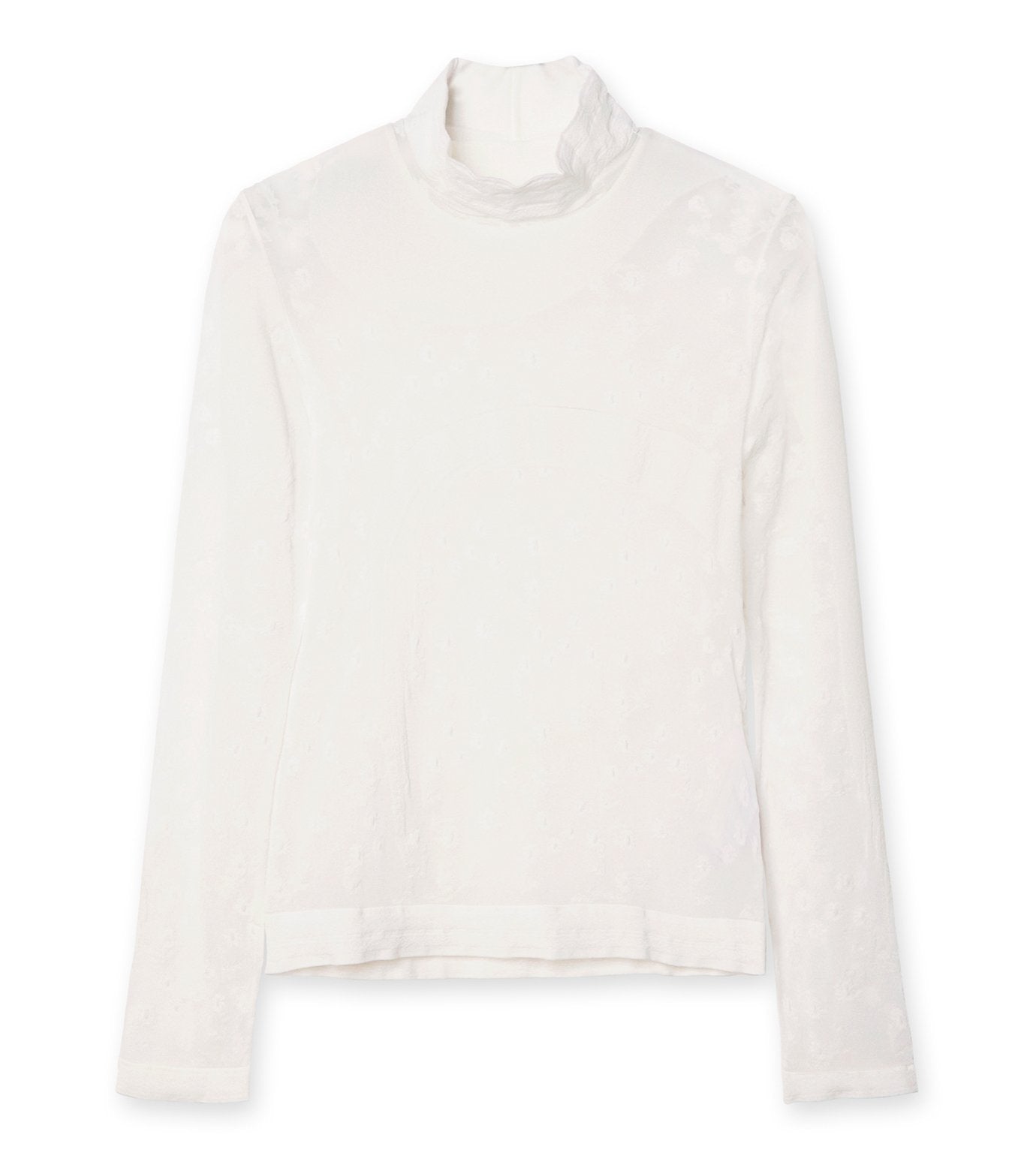 Sheer Knit Highneck Top